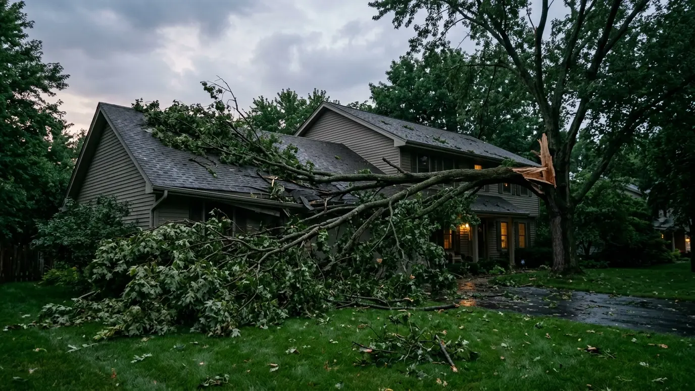 What to Do When a Tree Falls on Your House