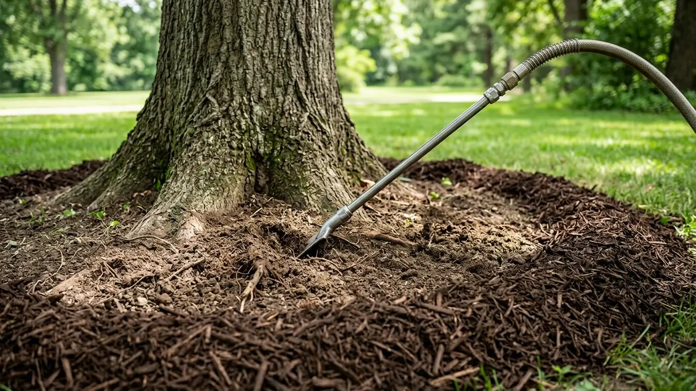 Soil Aeration and Mulching in Nashville and Middle Tennessee